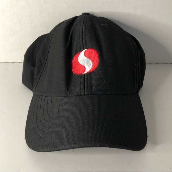 Safeway Grocery Store Employee Black Embroidered Baseball Trucker Cap Hat - Picture 1 of 4